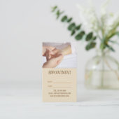 Carte De Rendez-vous Réflexologie spa Massage acupression Nomination (Debout devant)