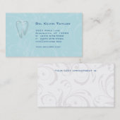 Carte De Rendez-vous Remous molaires dentaires de bleus layette de (Devant / Derrière)