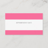 Carte De Rendez-vous Remous vibrants audacieux roses de fleur de (Dos)