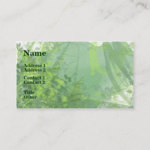 Carte De Rendez-vous Rendez-vous/Carte de visite de forêt aquarelle