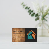 Carte De Rendez-vous Réparateur de la maison de marteau | Construction (Debout devant)