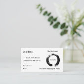 Carte De Rendez-vous Respirez avec le symbole d'Enso (Debout devant)