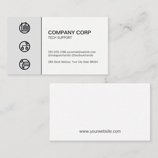 Carte De Rendez-vous Responsable des affaires | Service à la clientèle (Devant / Derrière)