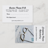 Carte De Rendez-vous Rétro boutique d'optométrie (Devant / Derrière)