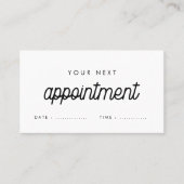 Carte De Rendez-vous Retro simple police moderne professionnel de la sa (Devant)