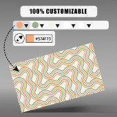 Carte De Rendez-vous Retro Wavy Abstract Pattern Appointment Reminder 