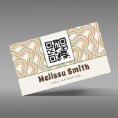 Carte De Rendez-vous Retro Wavy Abstract Pattern Appointment Reminder 