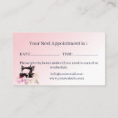 Carte De Rendez-vous Robe nuptiale Altérations rose (Dos)