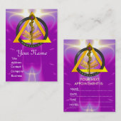 CARTE DE RENDEZ-VOUS RODE DE LA NOMINATION DENTISTE ASCLEPIUS DENTISTE (Devant / Derrière)