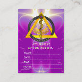 CARTE DE RENDEZ-VOUS RODE DE LA NOMINATION DENTISTE ASCLEPIUS DENTISTE (Dos)