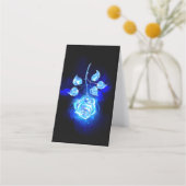 Carte De Rendez-vous Rose bleu brûlant (Devant)