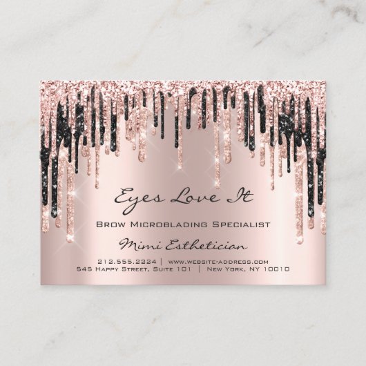 Carte De Rendez-vous Rose d'étincelle de l'instruction post-traitement  (Devant)