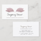 Carte De Rendez-vous Rose d'extension de maquillage rose vif (Devant / Derrière)