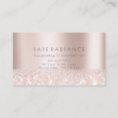 Carte de rendez-vous Rose Electrolyse Parties scin (Dos)