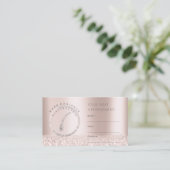 Carte de rendez-vous Rose Electrolyse Parties scin (Debout devant)