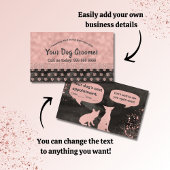 Carte de rendez-vous rose Gold Empreintes de patte