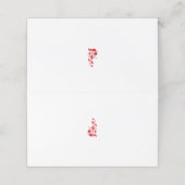 Carte De Rendez-vous Rose Madder, design floral Thunderbird (Extérieur déplié)