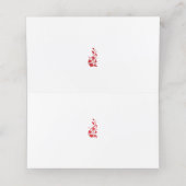 Carte De Rendez-vous Rose Madder, design floral Thunderbird (Intérieur déplié)