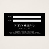 Carte de rendez-vous rose rose (Dos)