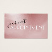 Carte de rendez-vous rose rose (Devant)