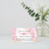 Carte De Rendez-vous Roses boho roux simple aquarelle (Debout devant)