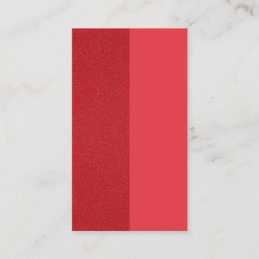 Carte de rendez-vous rouge tomate à double texture (Devant)