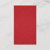 Carte de rendez-vous rouge tomate texturée - Perso (Devant)