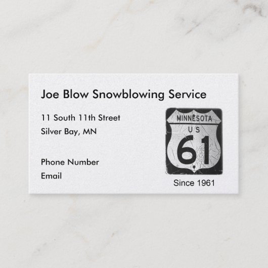 Carte De Rendez-vous Route 61 (Devant)