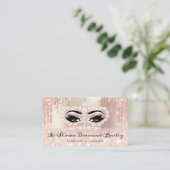 Carte De Rendez-vous Royal Princess Makeup Artist Lashes Rose Green (Debout devant)