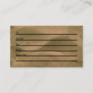 Carte de rendez-vous (sable)