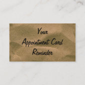 Carte de rendez-vous (sable) (Dos)