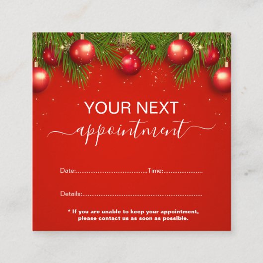 Carte De Rendez-vous Saison de Noël d'entreprise moderne (Devant)