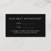 Carte De Rendez-vous Salon à ongles chic Manicurist Blush Rose (Dos)