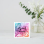 Carte De Rendez-vous Salon d'aquarelle coloré (Debout devant)