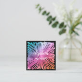 Carte De Rendez-vous Salon d'aquarelle coloré (Debout devant)