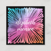 Carte De Rendez-vous Salon d'aquarelle coloré (Devant)