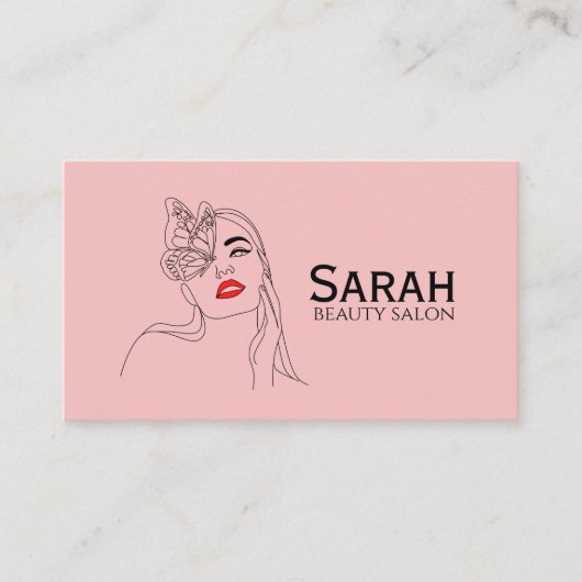 Carte De Rendez-vous Salon de beauté (Devant)