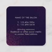 Carte De Rendez-vous Salon de beauté Abstrait moderne (Dos)