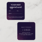 Carte De Rendez-vous Salon de beauté Abstrait moderne (Devant / Derrière)