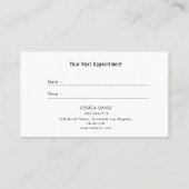 Carte De Rendez-vous Salon de beauté beige Spa (Dos)