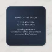 Carte De Rendez-vous Salon de beauté blanc élégant et moderne (Dos)