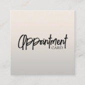 Carte De Rendez-vous Salon de beauté moderne et élégant Faux Silver (Devant)