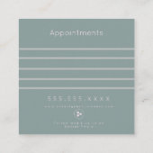Carte De Rendez-vous Salon de Beauté Moderne Studio de Cils (Dos)
