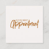 Carte De Rendez-vous Salon de beauté Pastel clair simple et élégant (Devant)