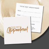 Carte De Rendez-vous Salon de beauté Pastel clair simple et élégant