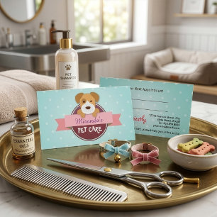 Carte De Rendez-vous Salon de beauté pour la garde et le toilettage des