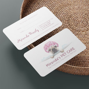 Carte De Rendez-vous Salon de beauté pour la garde, le bain et le toile