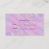 Carte De Rendez-vous Salon de beauté pourpre (Dos)