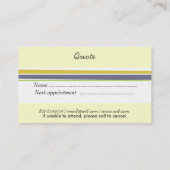 Carte De Rendez-vous Salon de beauté promotionnel de coiffeur (Dos)