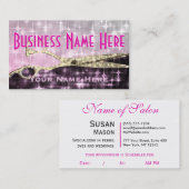 Carte De Rendez-vous Salon de coiffure (Devant / Derrière)